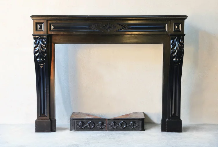 Antique marble fireplace