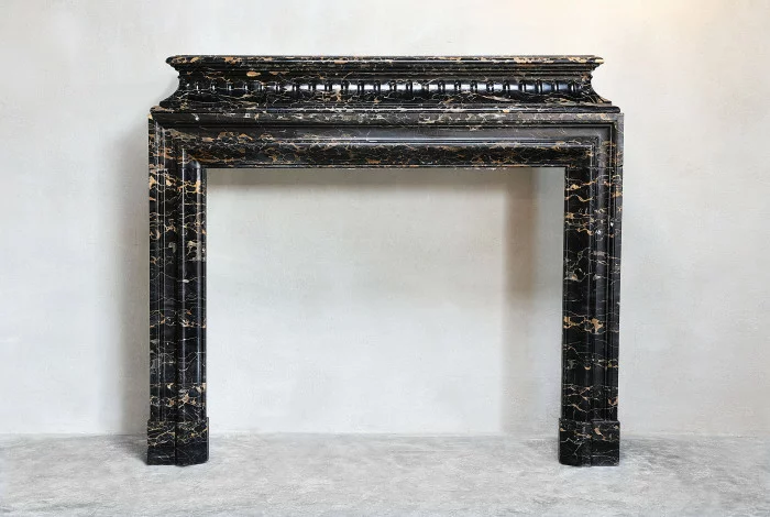 Antique marble mantle