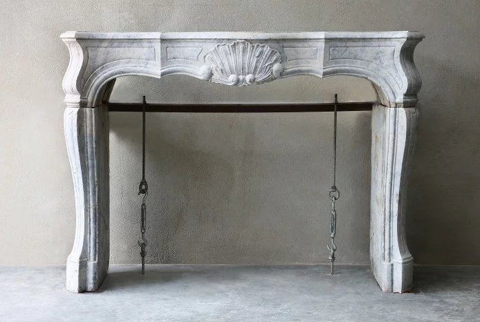 Antique marble fireplace