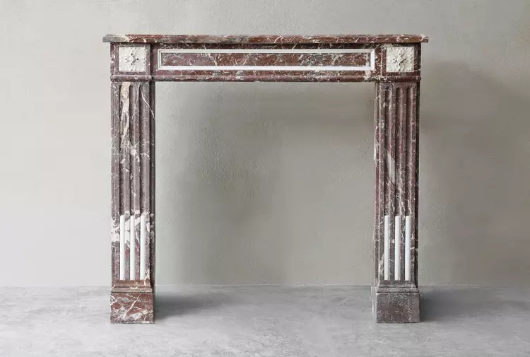Antique marble fireplace