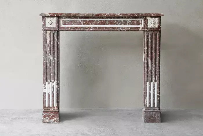 Antique marble fireplace
