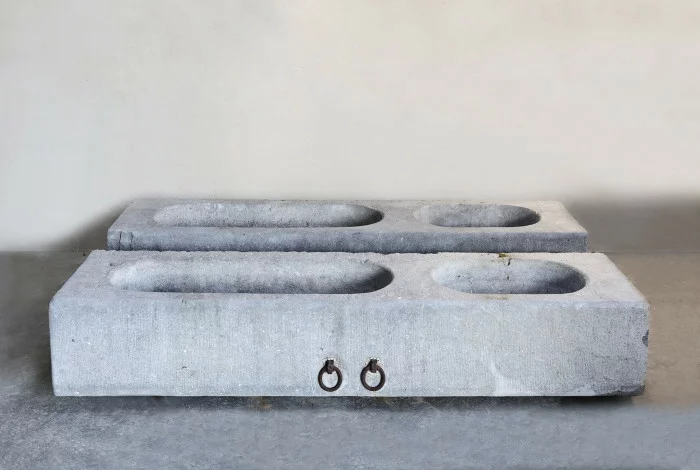 antique set of troughs