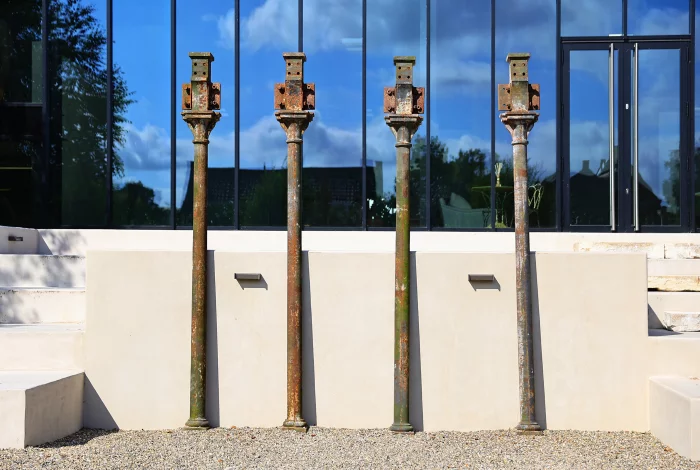 historic steel pillars