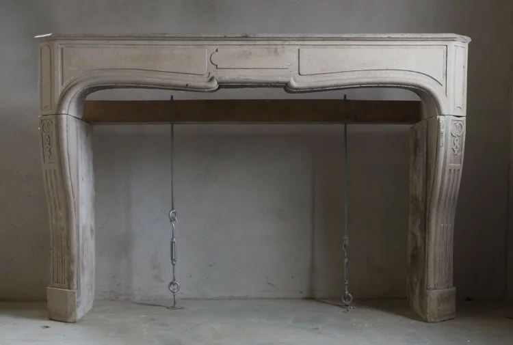 Chic antique fireplace