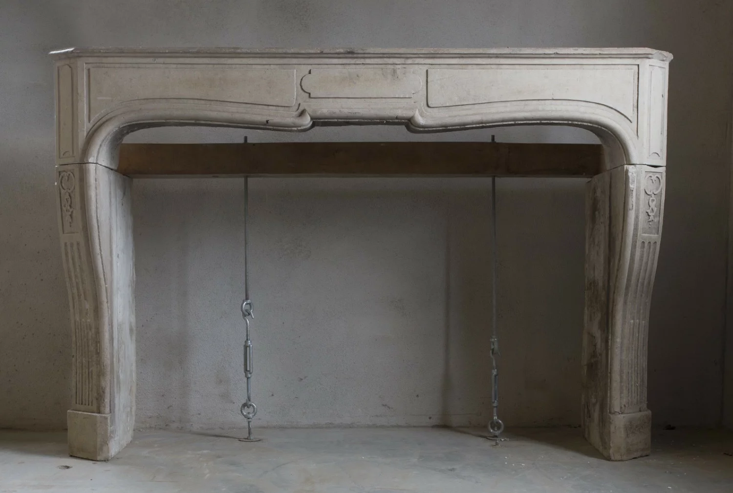 Chic antique fireplace