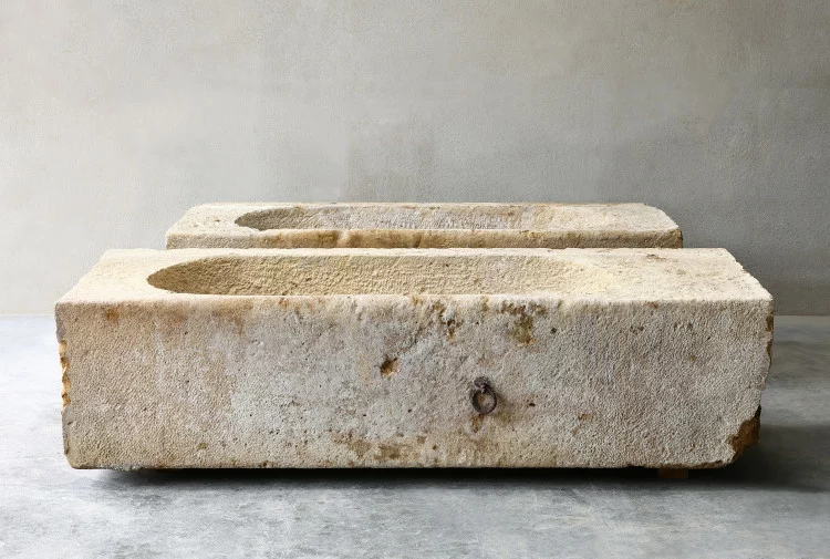 antique set of troughs