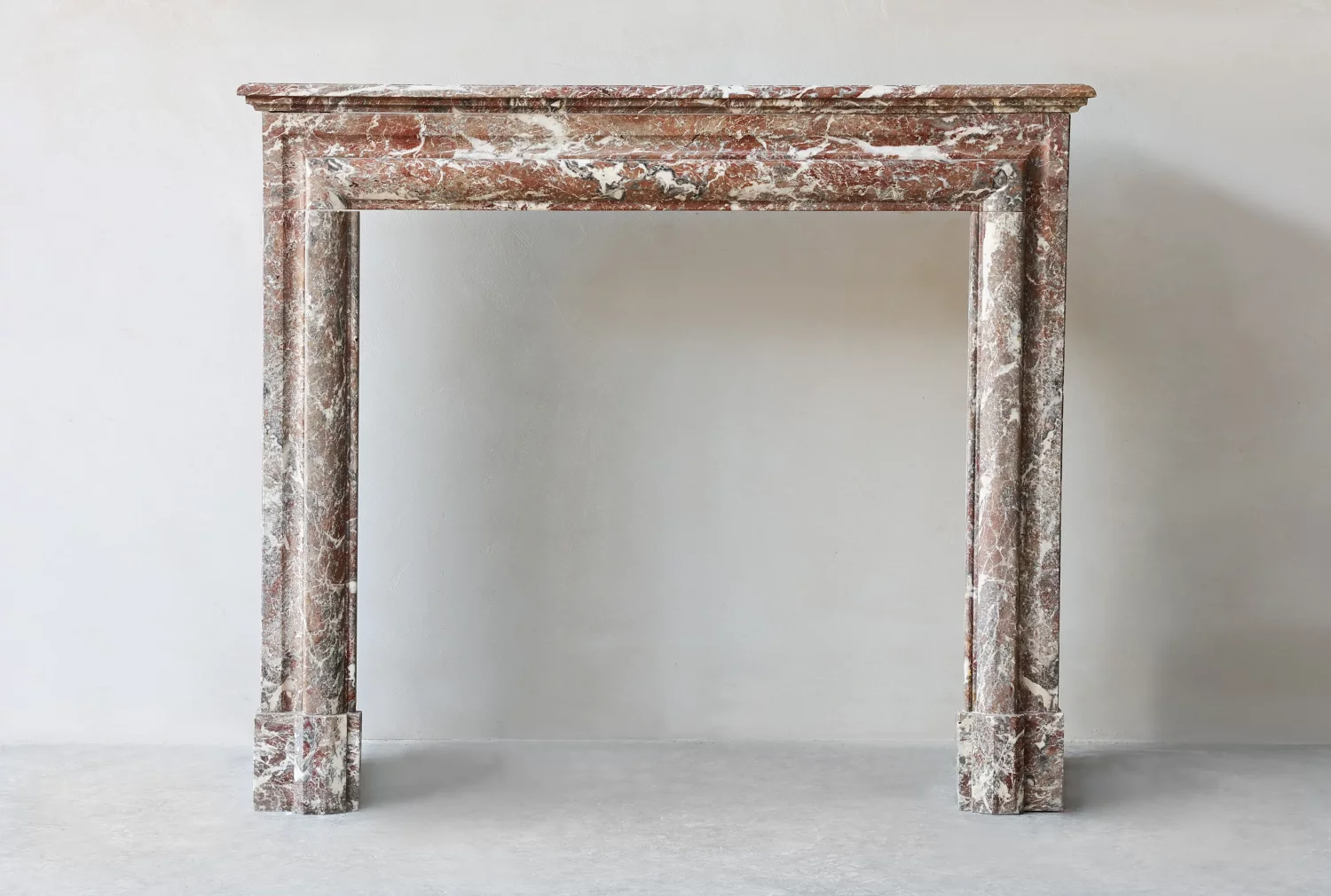 antique fireplace of marble