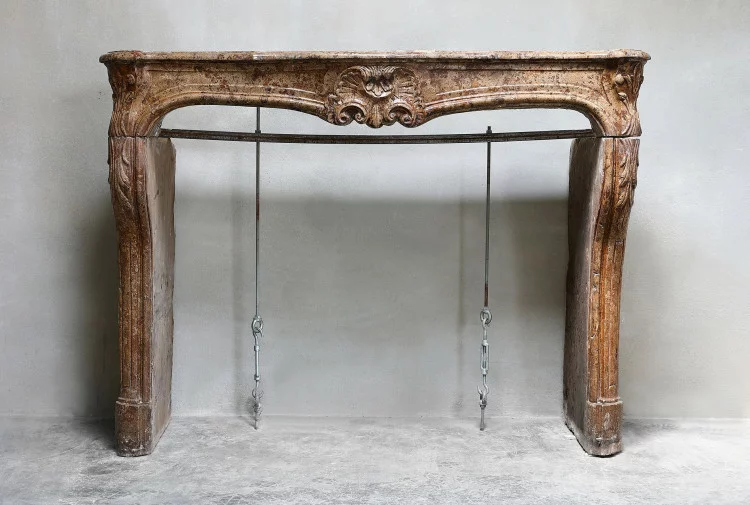 Antique marble mantel
