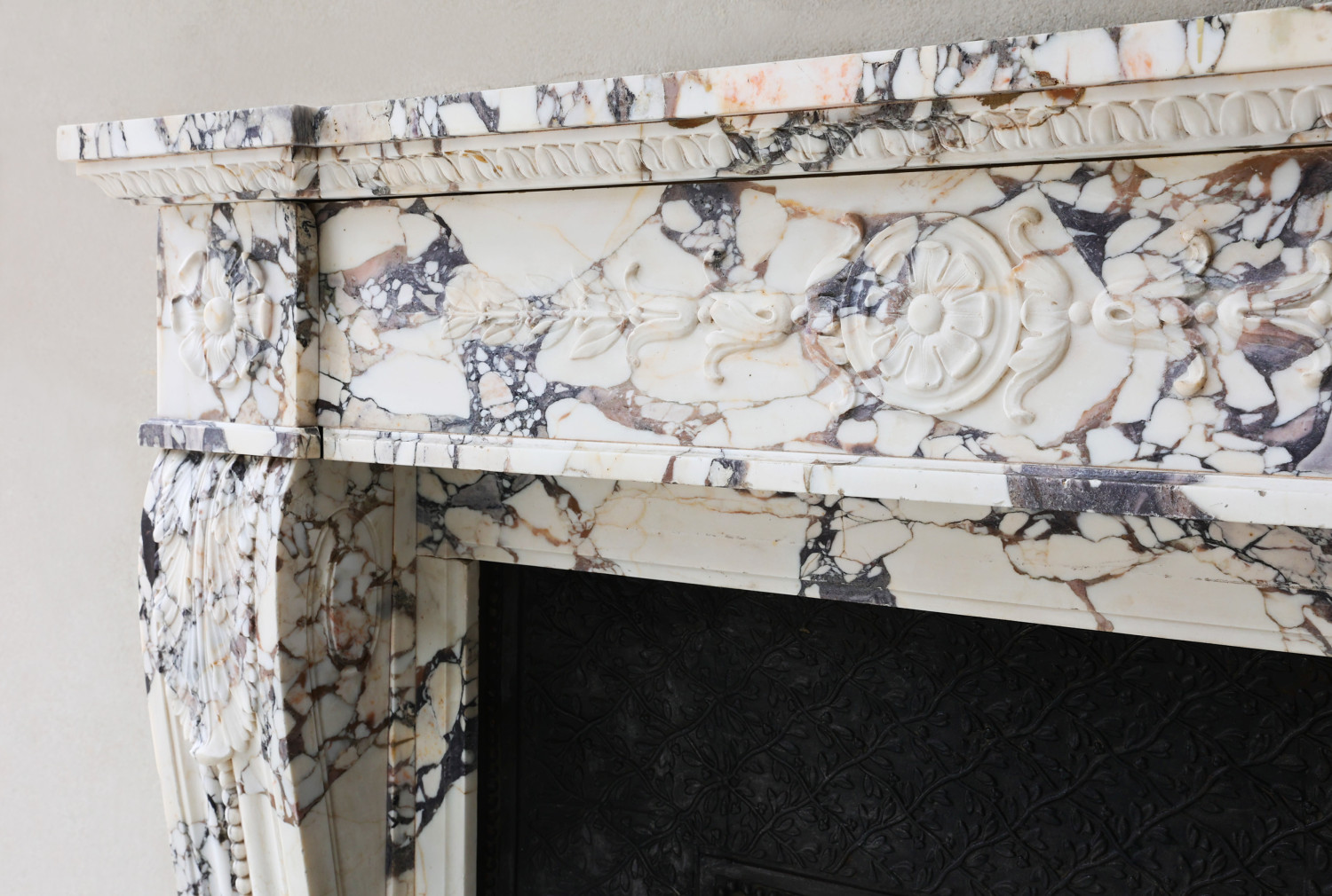 antique marble mantle