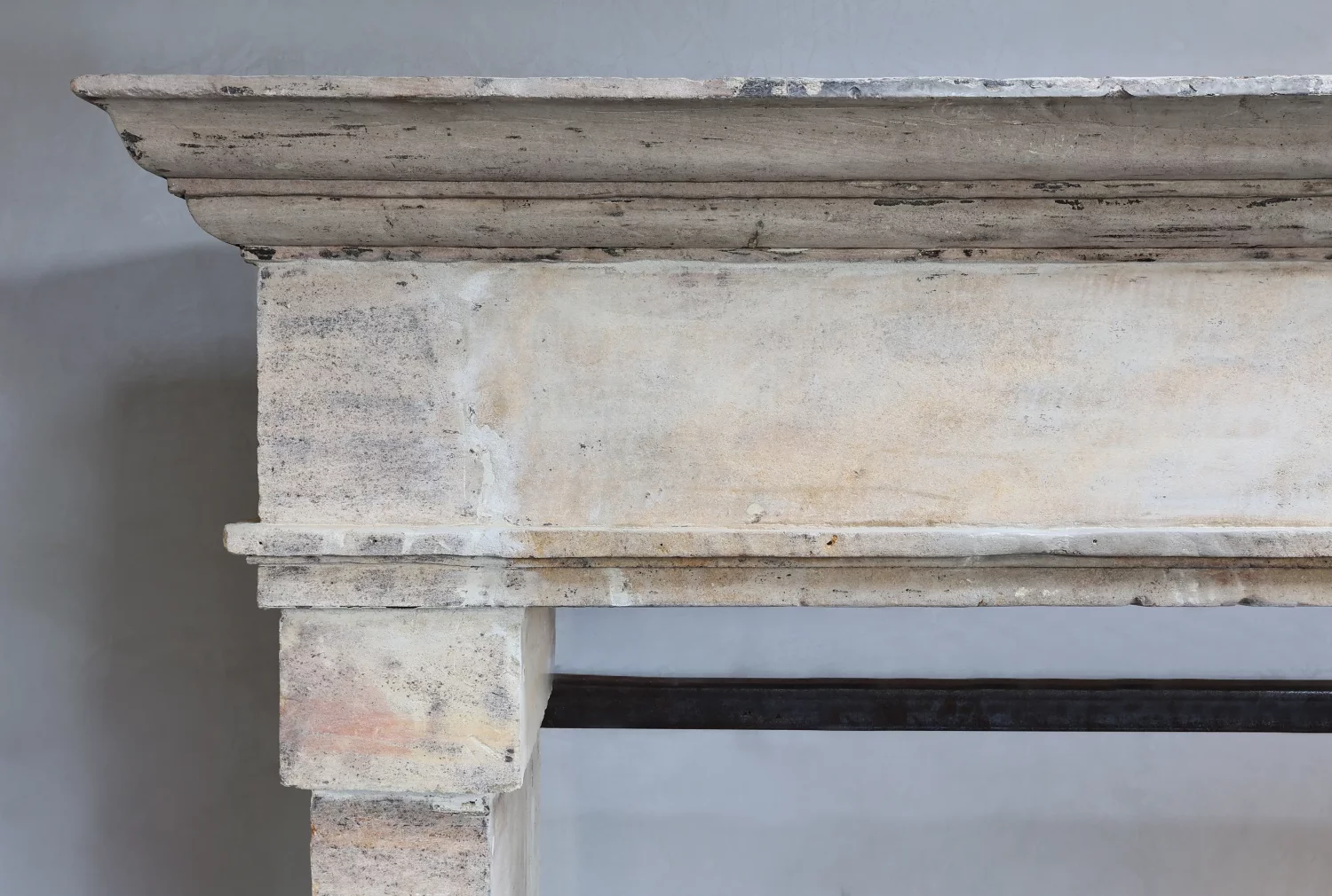 Louis XIII style fireplace mantle