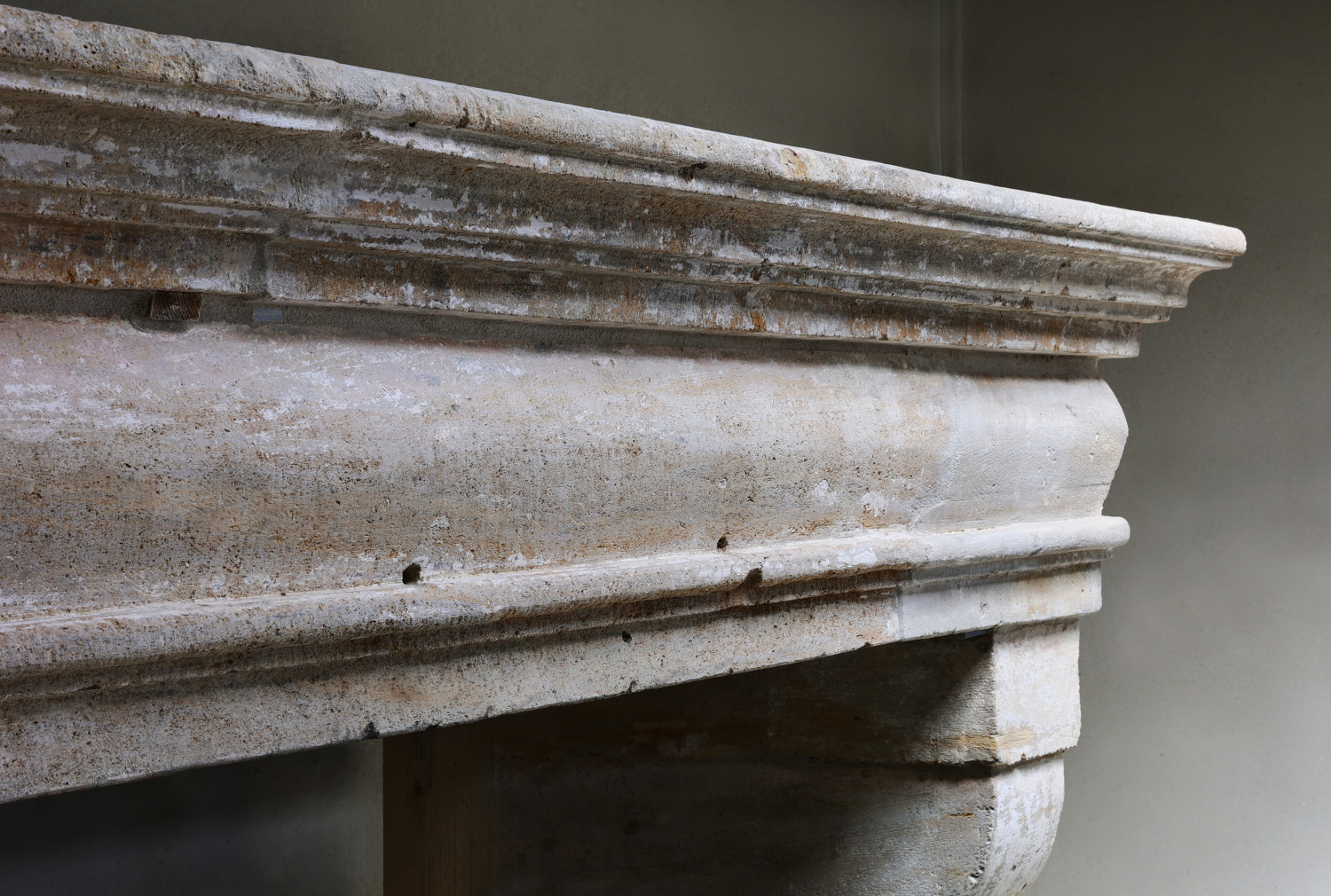 old mantle of french limestone