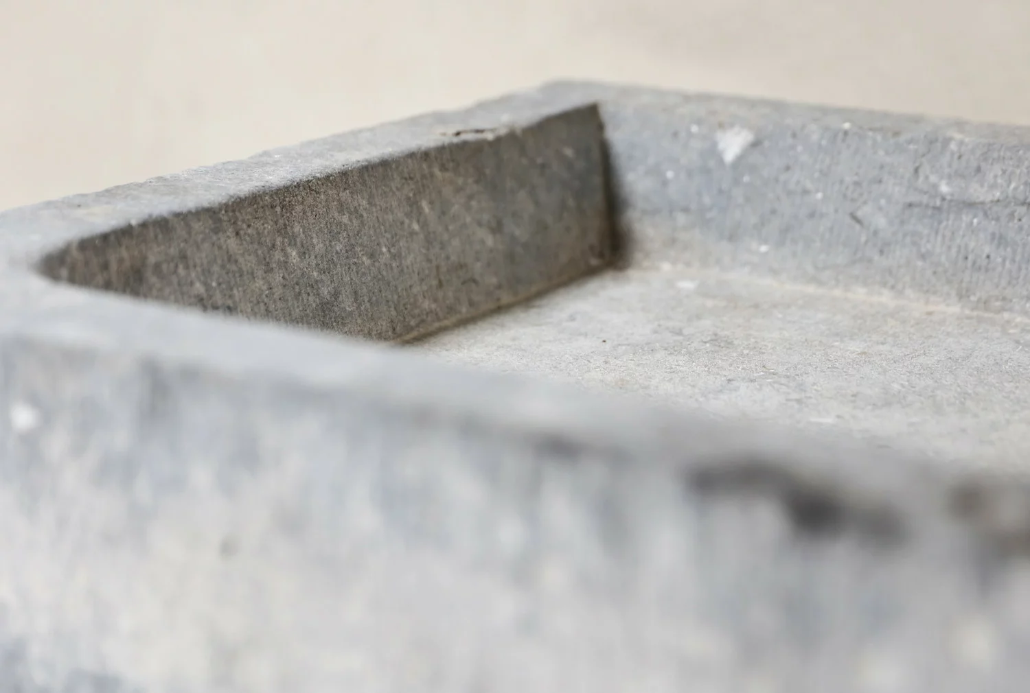 old sink of belgian bluestone