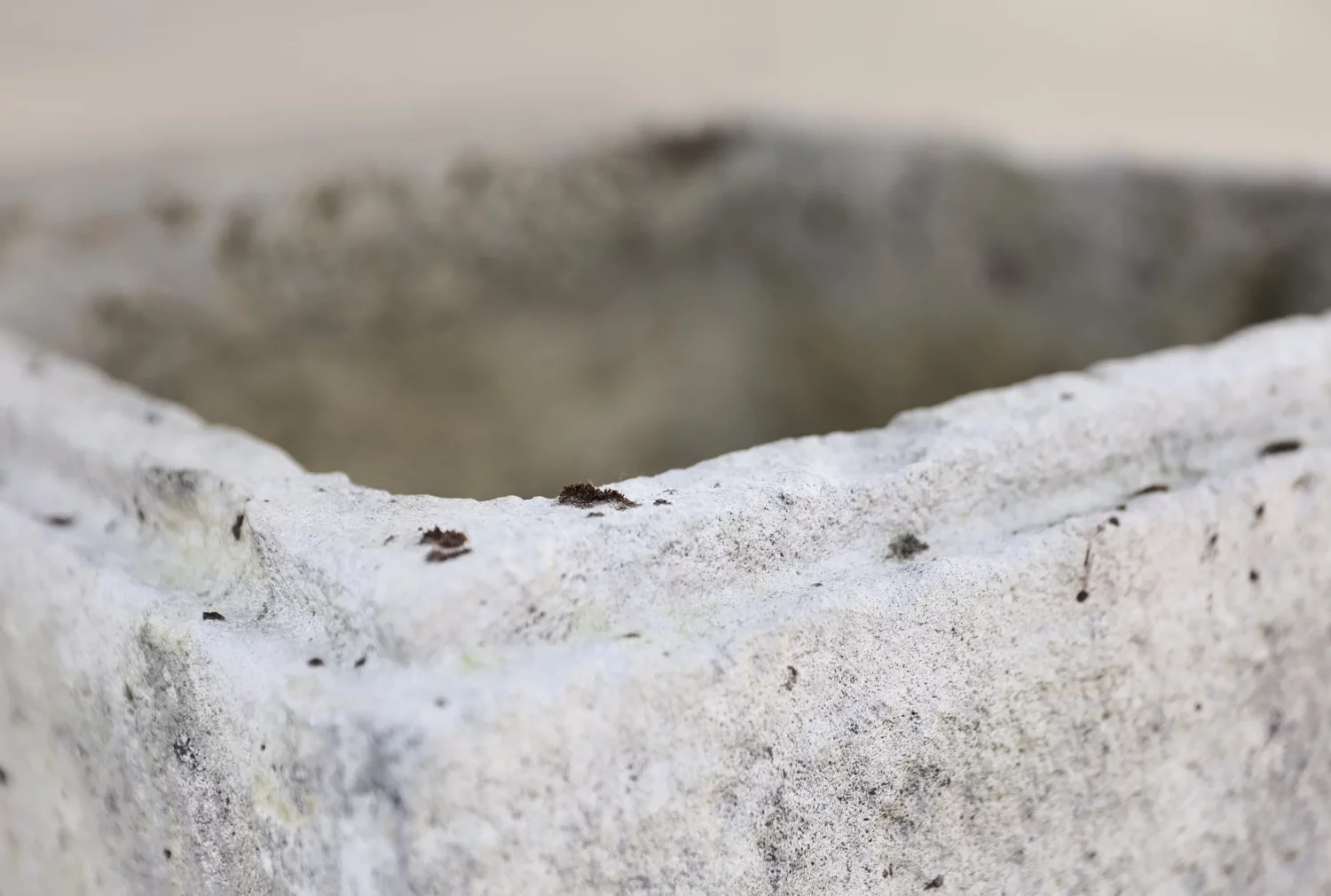 19th century trough of french limestone