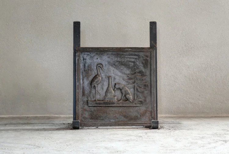 antique fire back