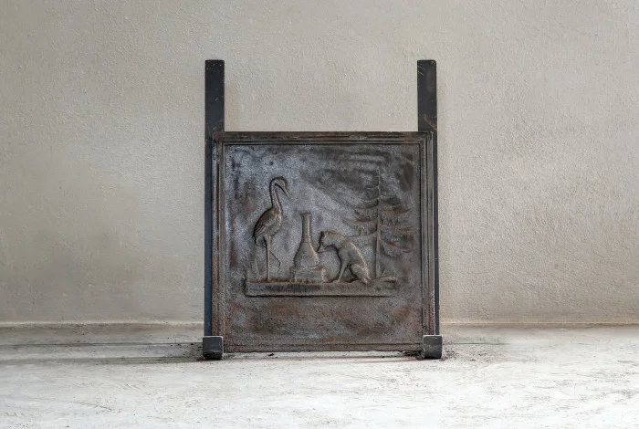 antique fire back
