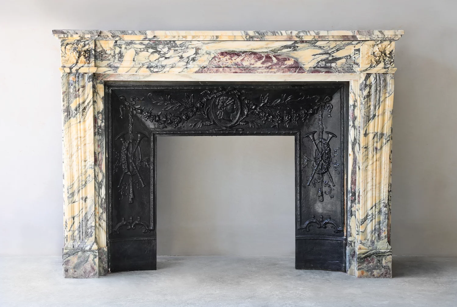 antique marble fireplace