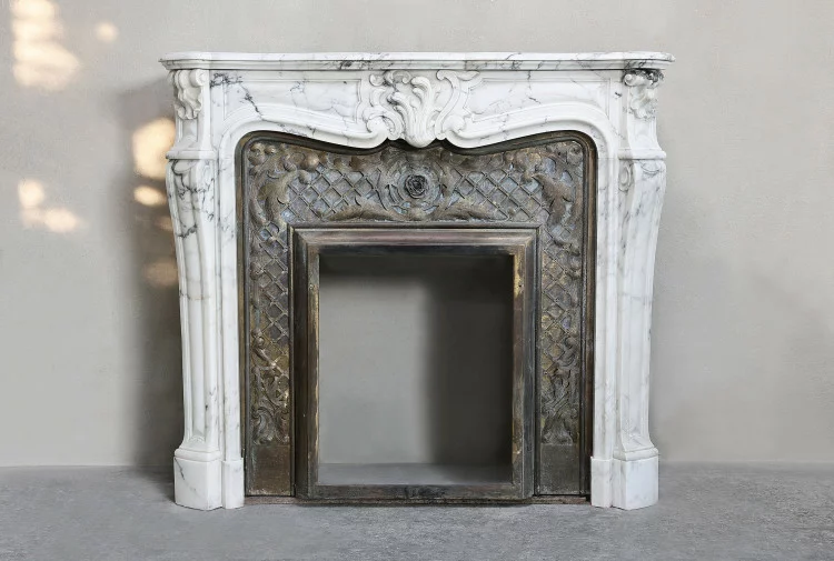 antique marble fireplace