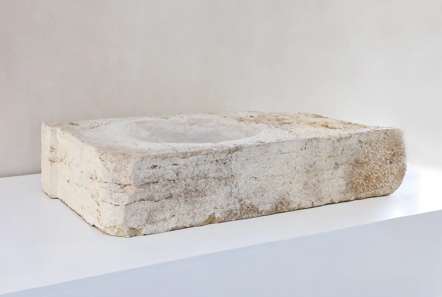 old sink of French limestone