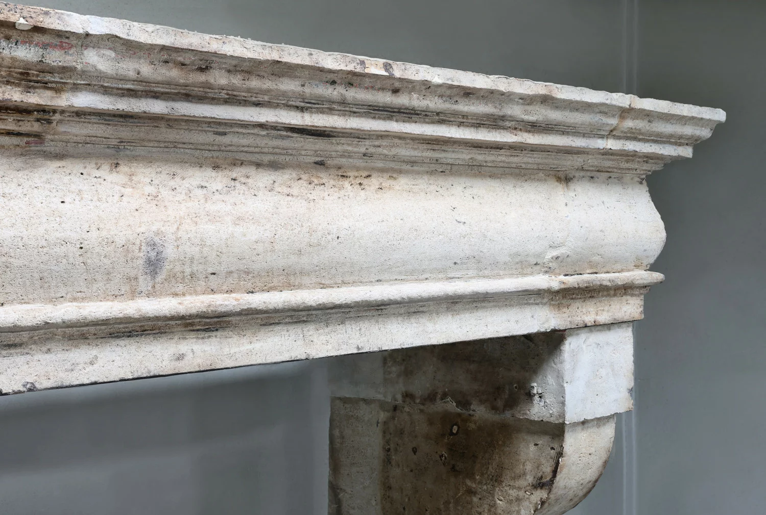 old mantle of french limestone