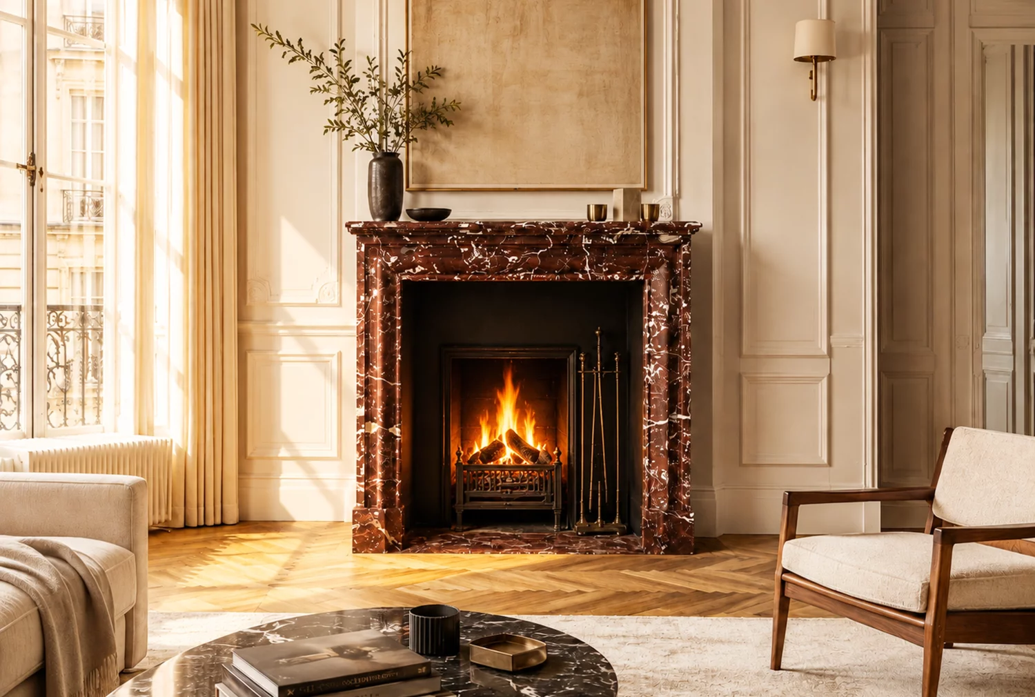 19th century fireplace