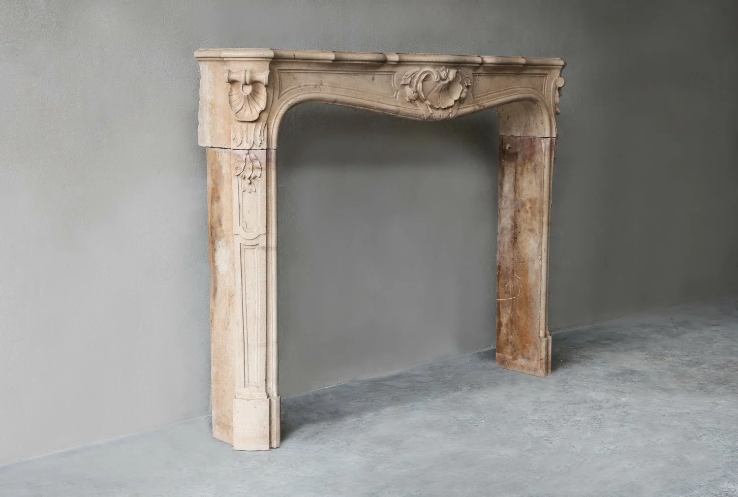 Louis XV style fireplace