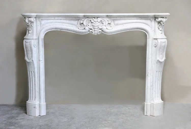 Antique marble fireplace