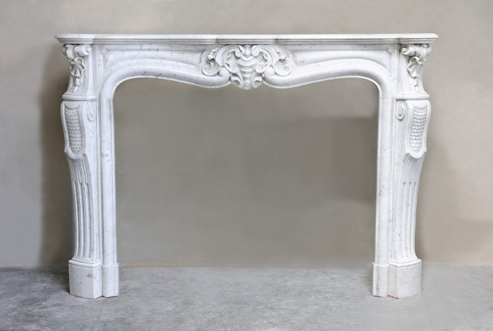 Antique marble fireplace