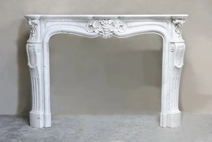 Antique marble fireplace