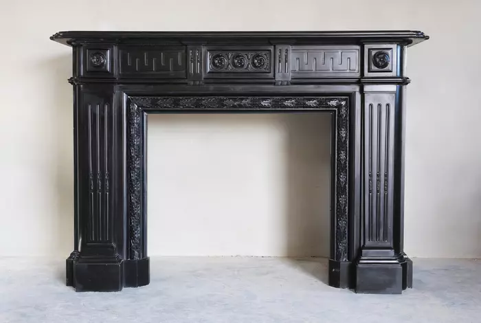 exclusive marble fireplace