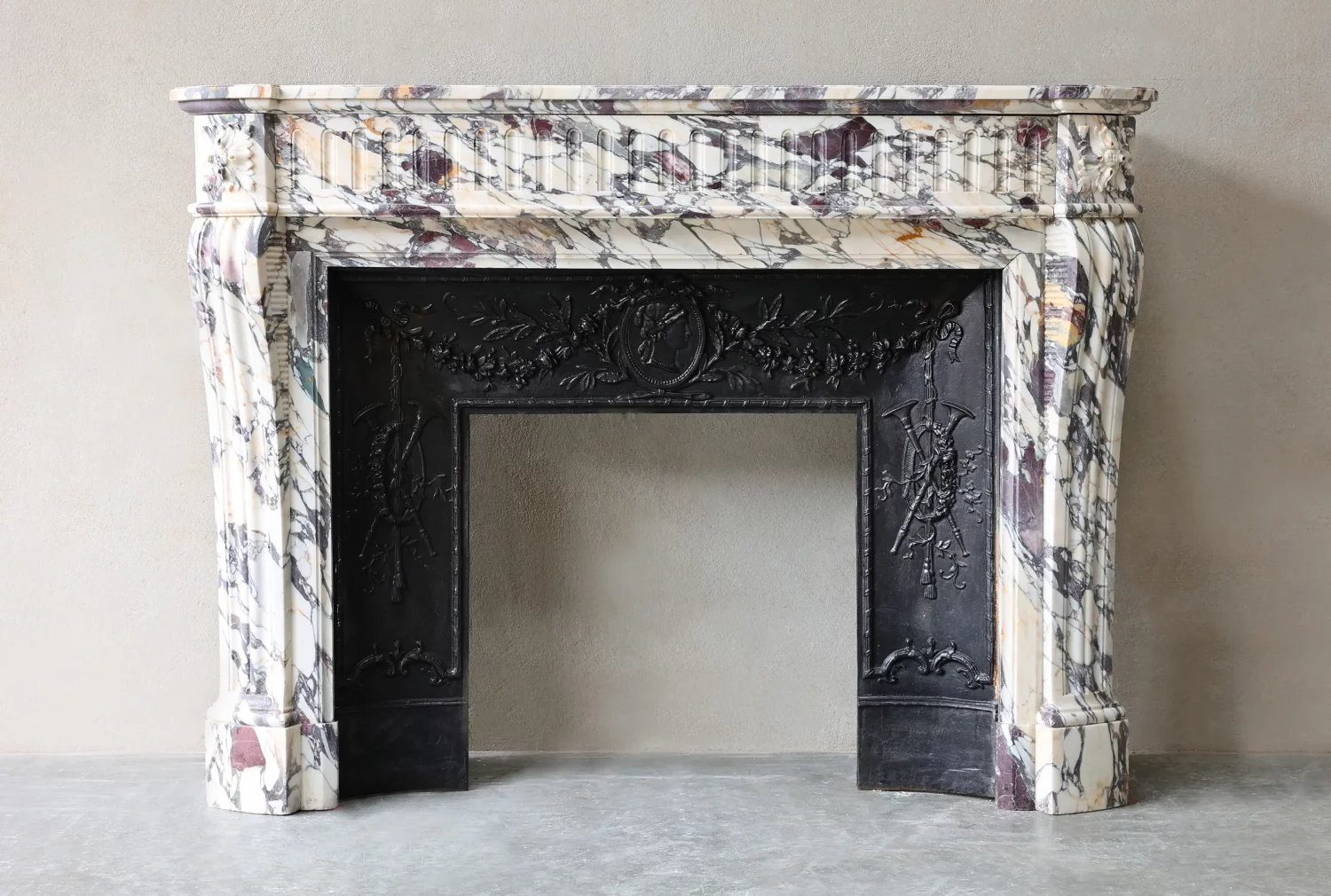 antique marble fireplace