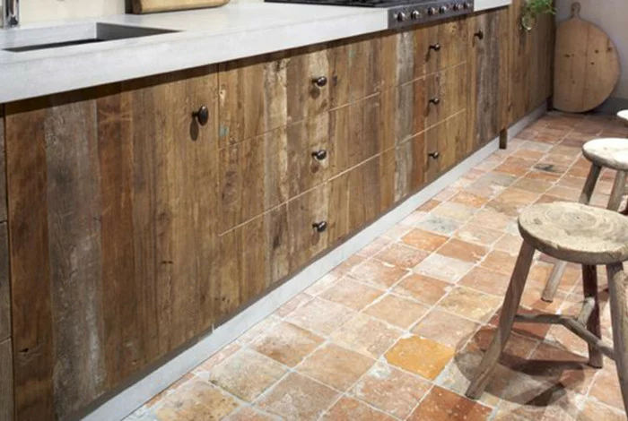 Old terracotta tiles