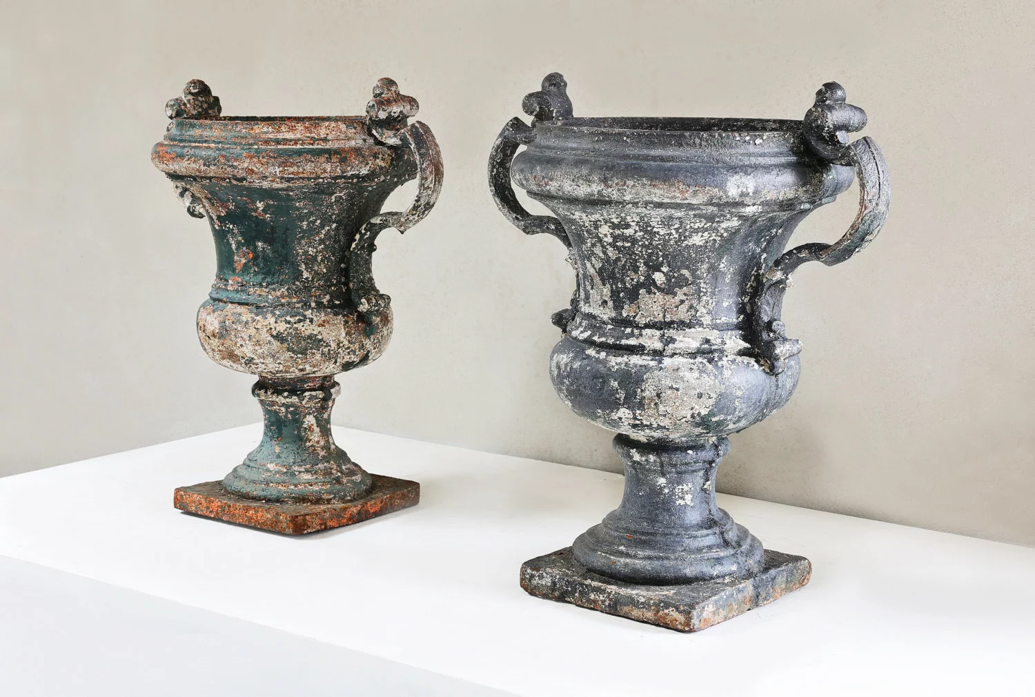 Antique Cast Iron Urns