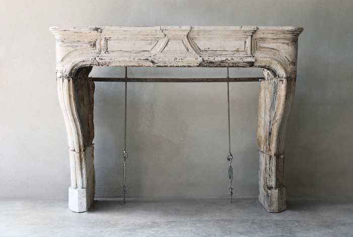 antique mantle of limestone