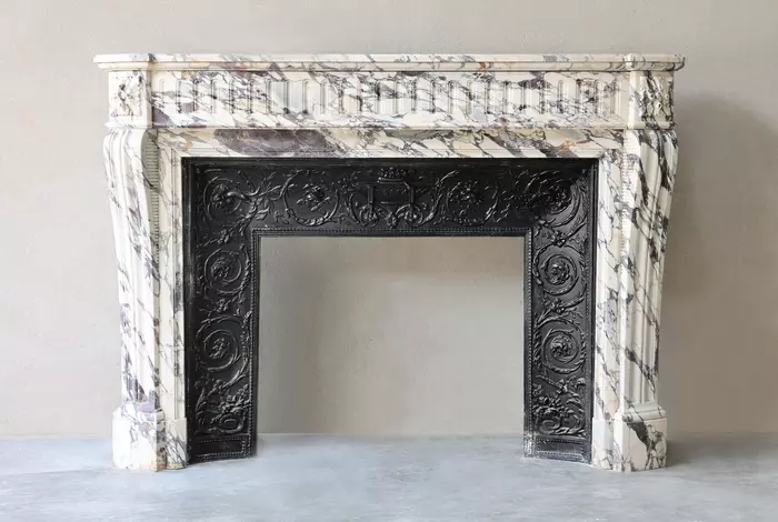 Antique marble fireplace