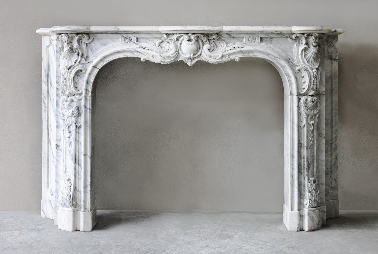 Antique marble fireplace