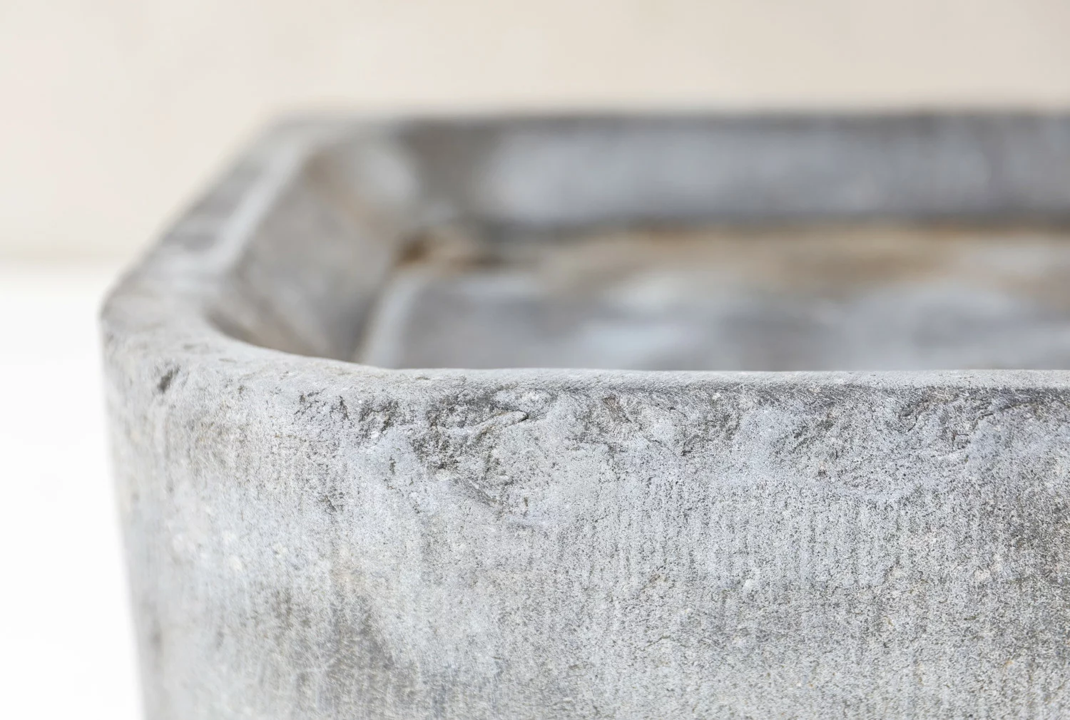 old sink of belgian bluestone