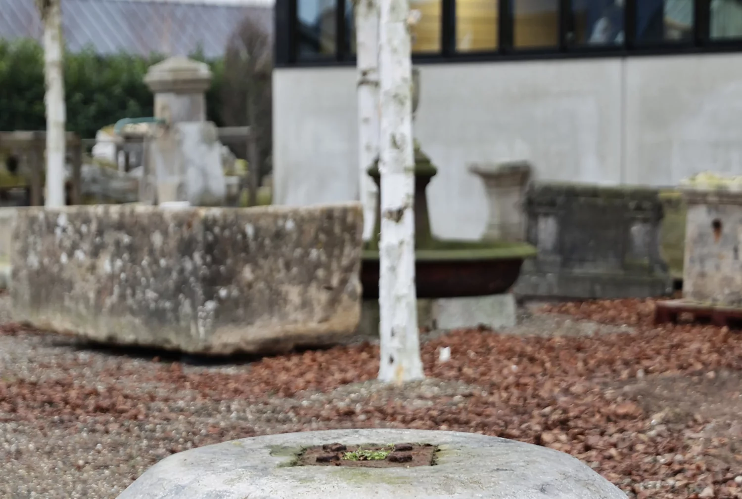 reclaimed millstone of Belgian bluestone