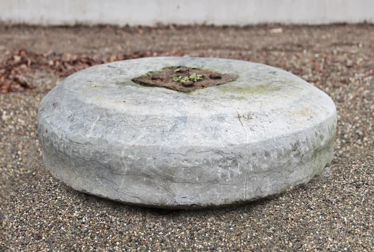 Antique millstone