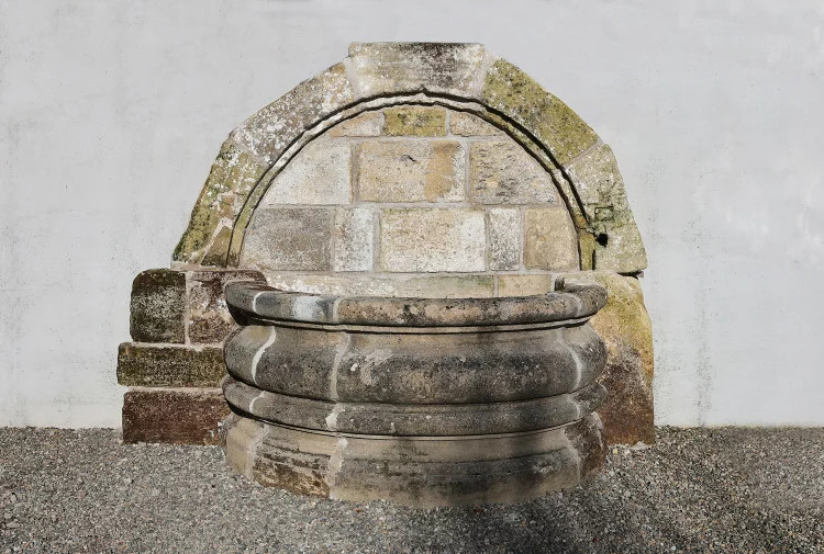 antique wall fountain