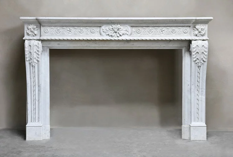 Antique marble fireplace
