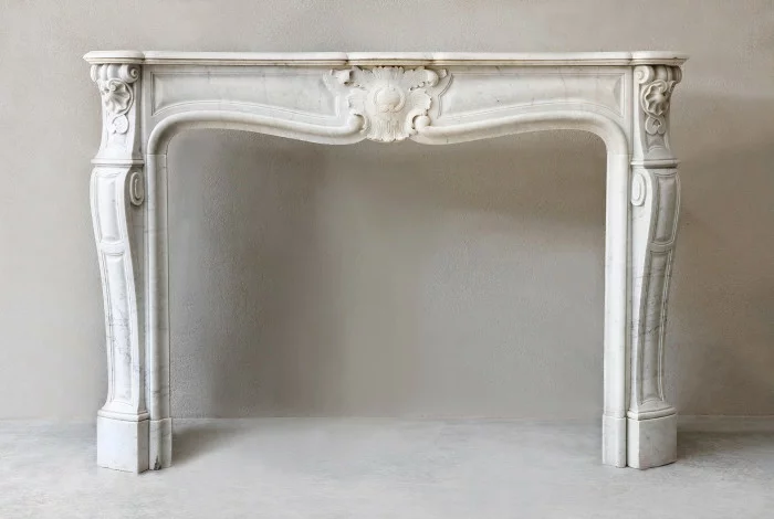 Antique marble fireplace