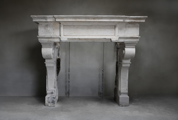 Antique castle fireplace