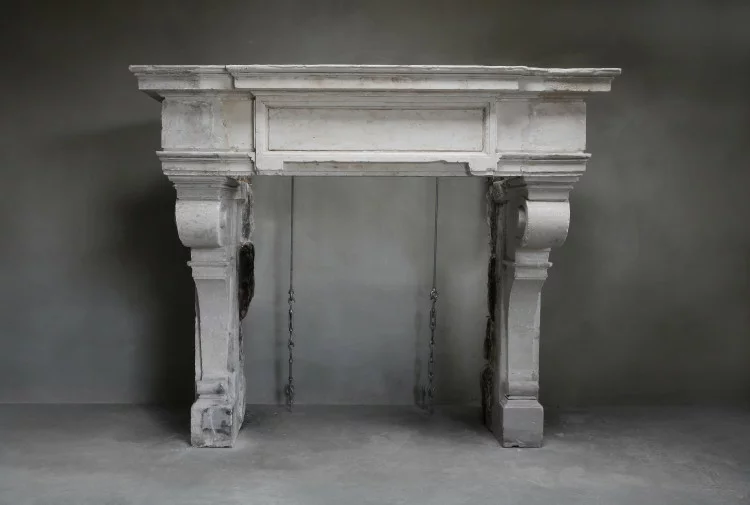 Antique castle fireplace