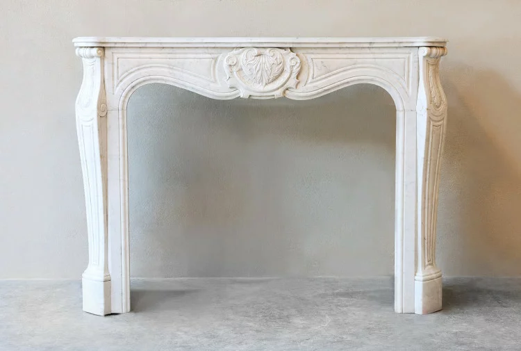 Antique marble fireplace