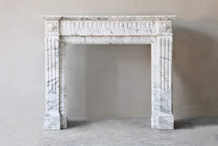 Antique marble fireplace