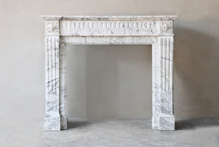 Antique marble fireplace