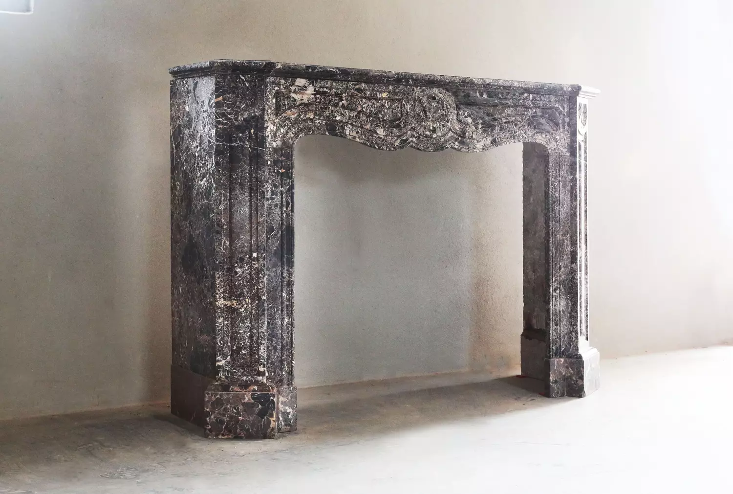 beautiful marble fireplace