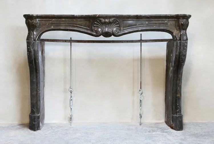 Antique mantle of marble stone
