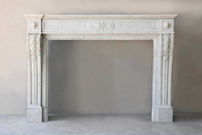 Antique marble fireplace
