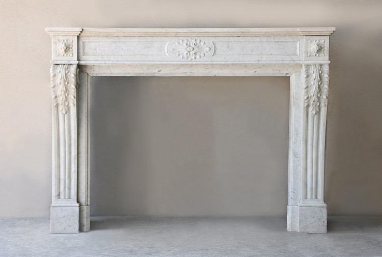 Antique marble fireplace